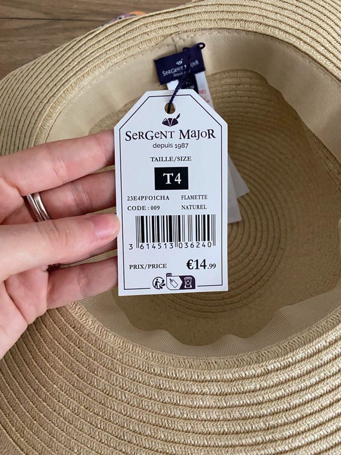 Chapeau noeud oranges sergent major neuf - photo numéro 4