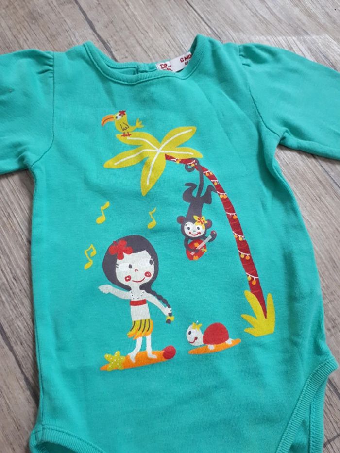 Bodie tee shirt 6 mois dpam - photo numéro 2