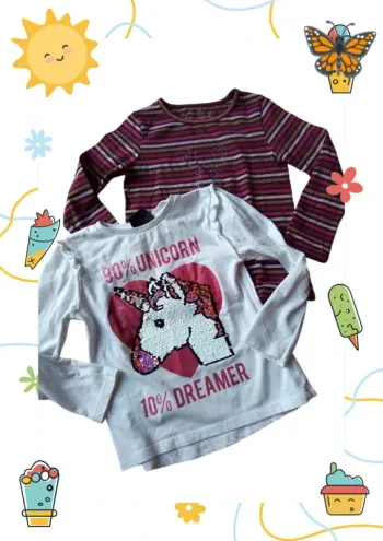 Lot de 2 tee shirt manches longues