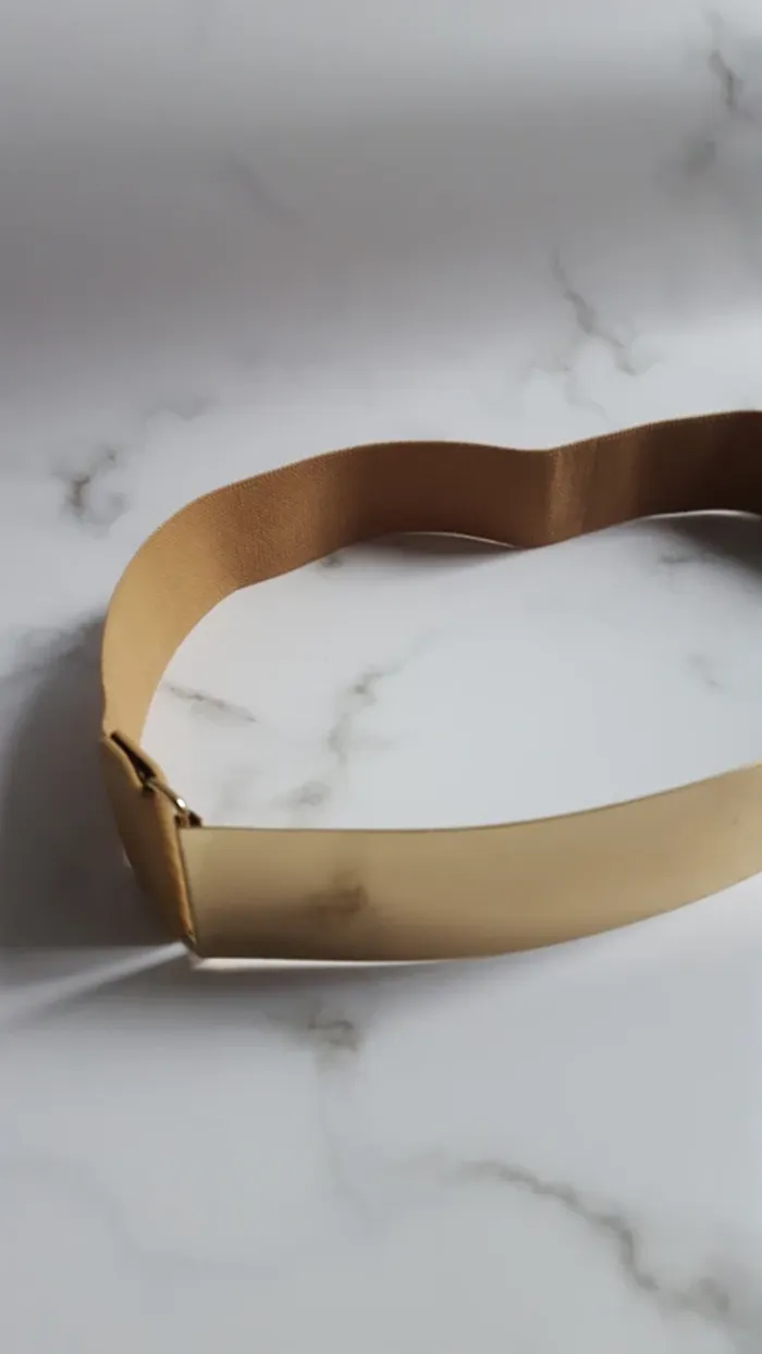 Ceinture large dorée - photo numéro 2