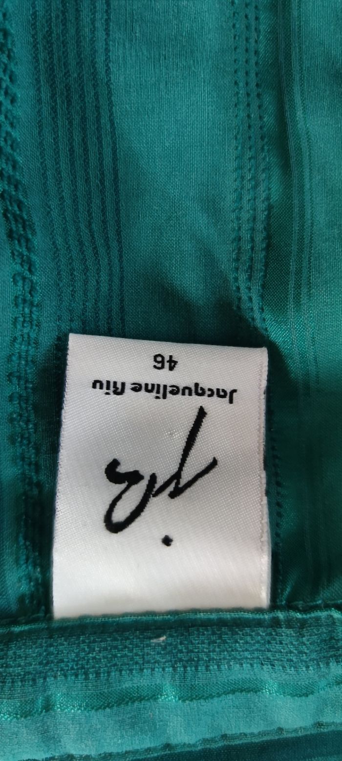 Tunique femme Jacqueline Riu taille 46 bleu turquoise - Très bon état - photo numéro 3