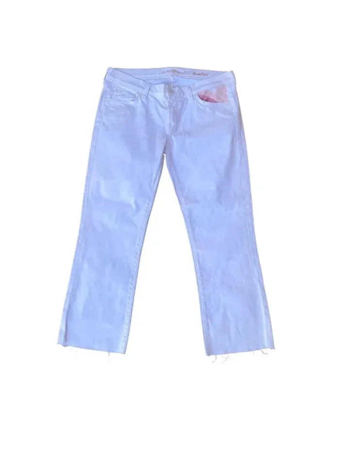 Jean bootcut blanc 7 for all Mankind taille 29