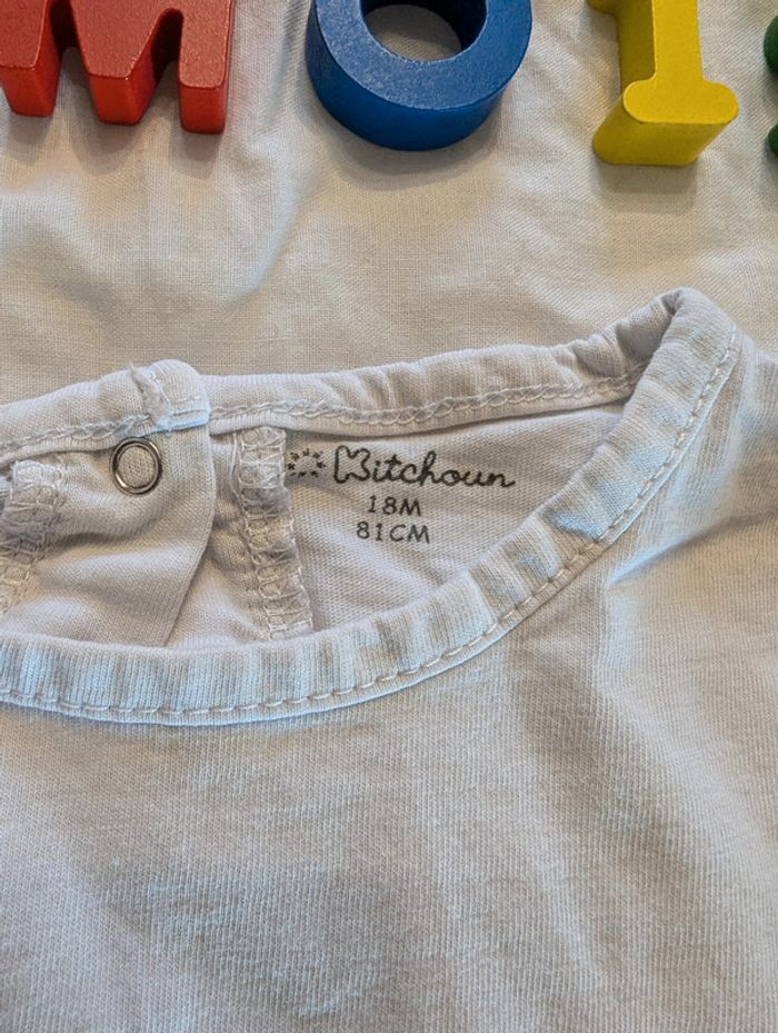 Haut blanc Manches longues Kitchoun - 18 mois - photo numéro 3