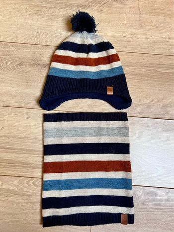 Bonnet cache cou enfant 10-12 ans