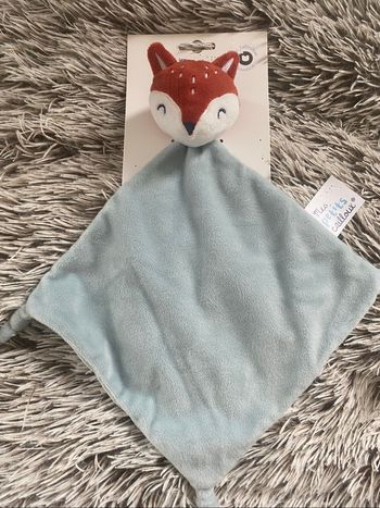 Doudou renard plat mes petits cailloux neuf etiquetté