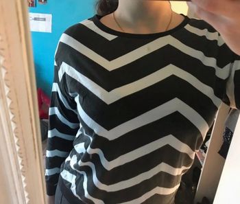 Sweat long H&M (noir), S / 36 / 8 (147)