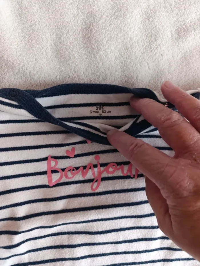 Tee shirt manches longues 3 mois la redoute - photo numéro 2