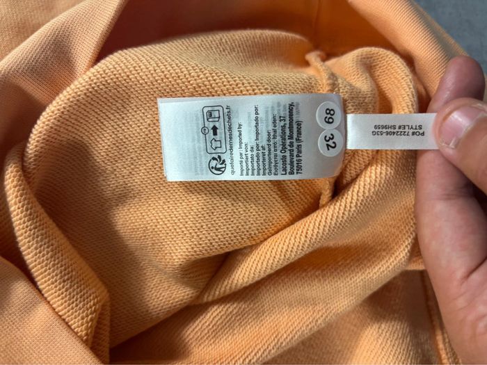 Ensemble Lacoste Corail/Abricot Taille XXL Neuf avec étiquette - photo numéro 9