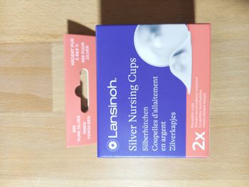 Coupelles d'allaitement argent Lansinoh