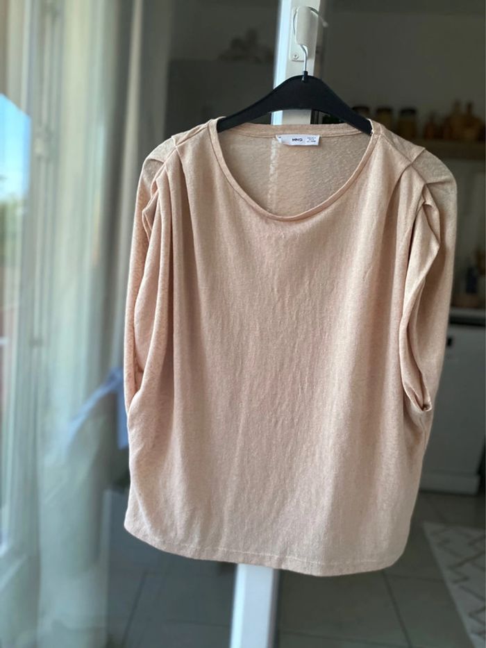 Haut top beige Mango 38 - photo numéro 7