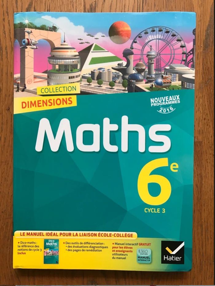 Dimensions Mathématiques 6e - Manuel de l'élève - Hatier