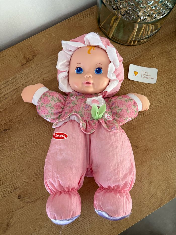 Poupée de chiffon rose  vintage ancienne look style puffalumps