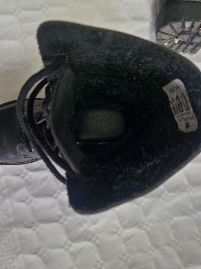 Rangers  / Boots , noir  , cuir véritable  , femme  , taille 38 - photo numéro 10