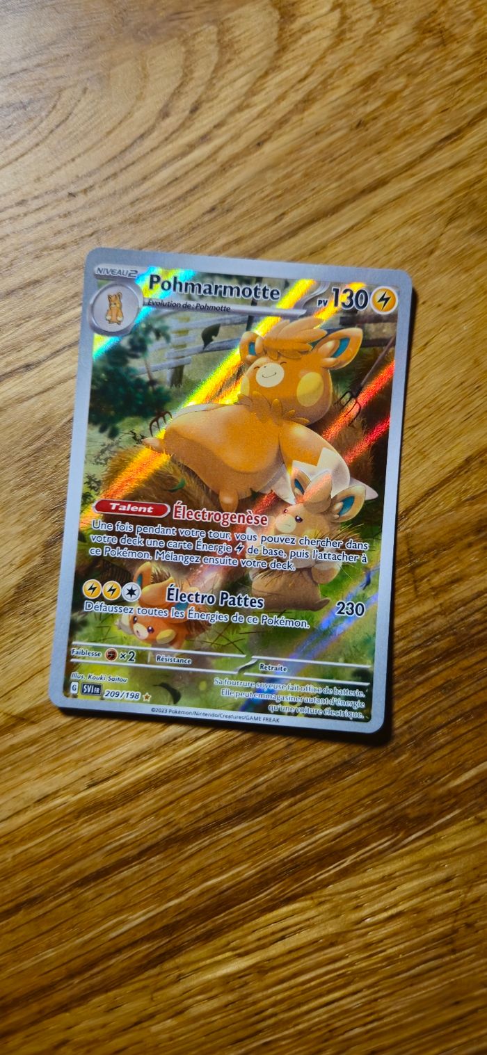 Carte Pokemon Pohmarmotte 209/198