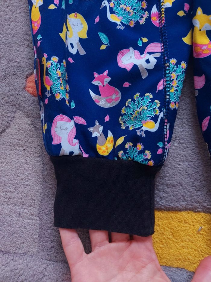 Combinaison de pluie iELM softshell licorne paon renard 98 cm 3 ans - photo numéro 5