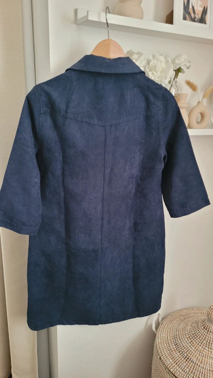 Robe courte Soft Grey aspect velours taille 40 - photo numéro 12