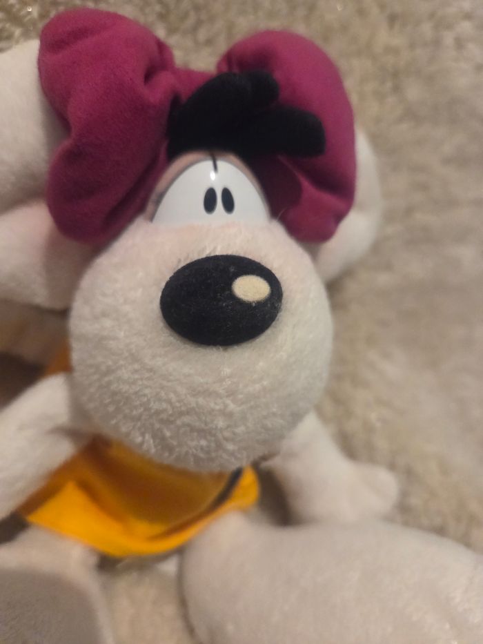 Peluche diddlina avec sa robe orange - photo numéro 2