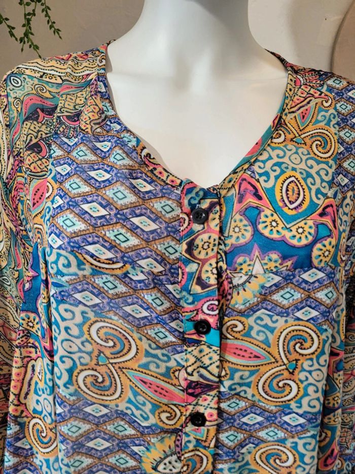 Chemise voile colorée - photo numéro 3