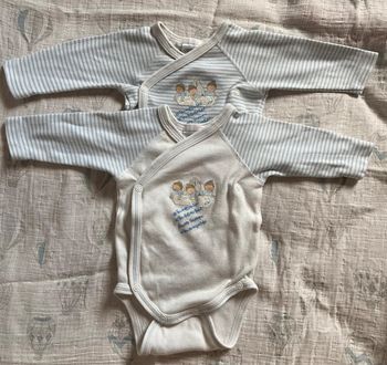 Lot de deux bodies bébé garçon