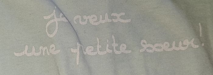 Haut "Je veux une petite soeur" - photo numéro 2