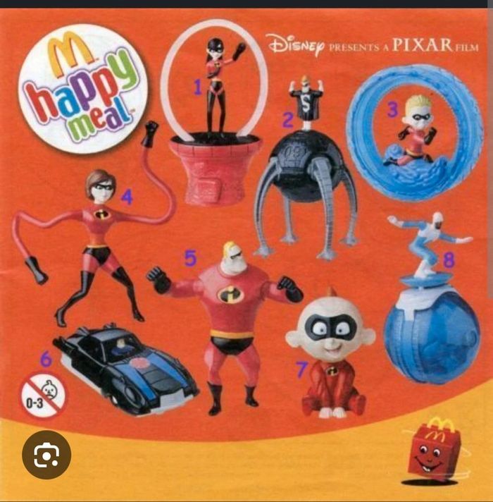 Lot de 2 figurines Disney / Pixar McDonald's Les Indestructibles - photo numéro 16