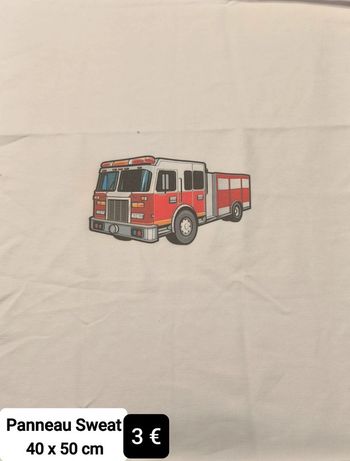 Panneau Sweat "Pompier"