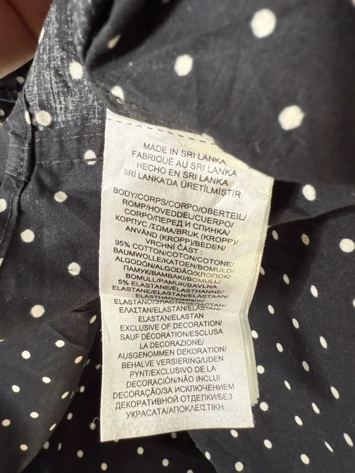 🖤 Chemise noir à Pois/ Lauren -Ralph-Lauren / LG 🖤 - photo numéro 6