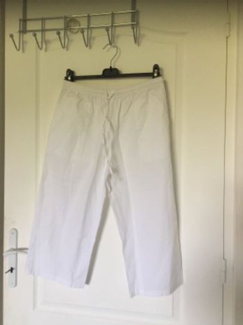 Pantacourt blanc 40