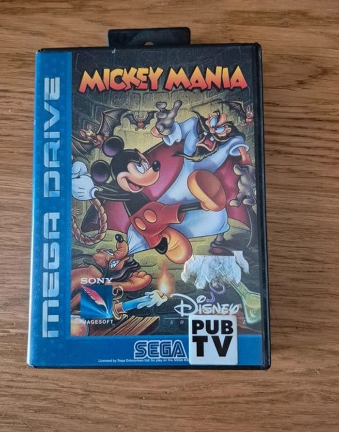 mickey mania disney sega megadrive complet en boite et notice Cib Pal Eur