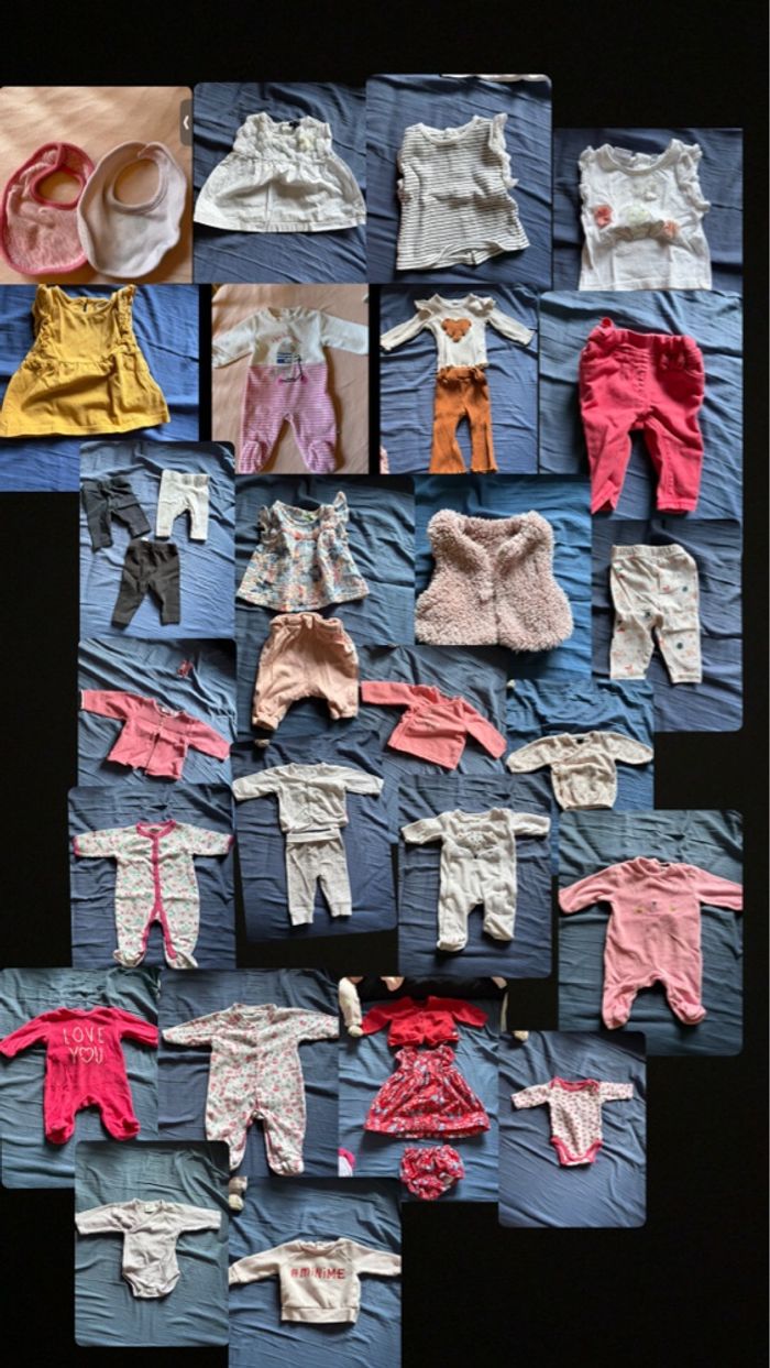 À vendre lot de vêtements, Bébé 💍❤️ fille - photo numéro 2