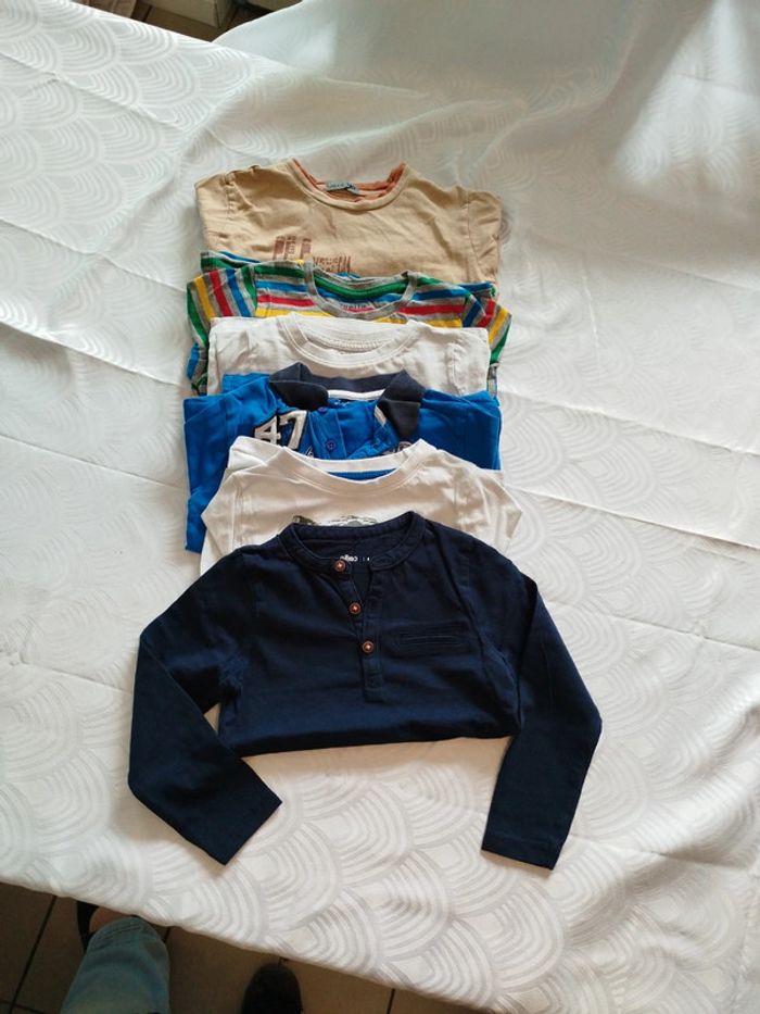 Lot de 6 tee shirt manches longues