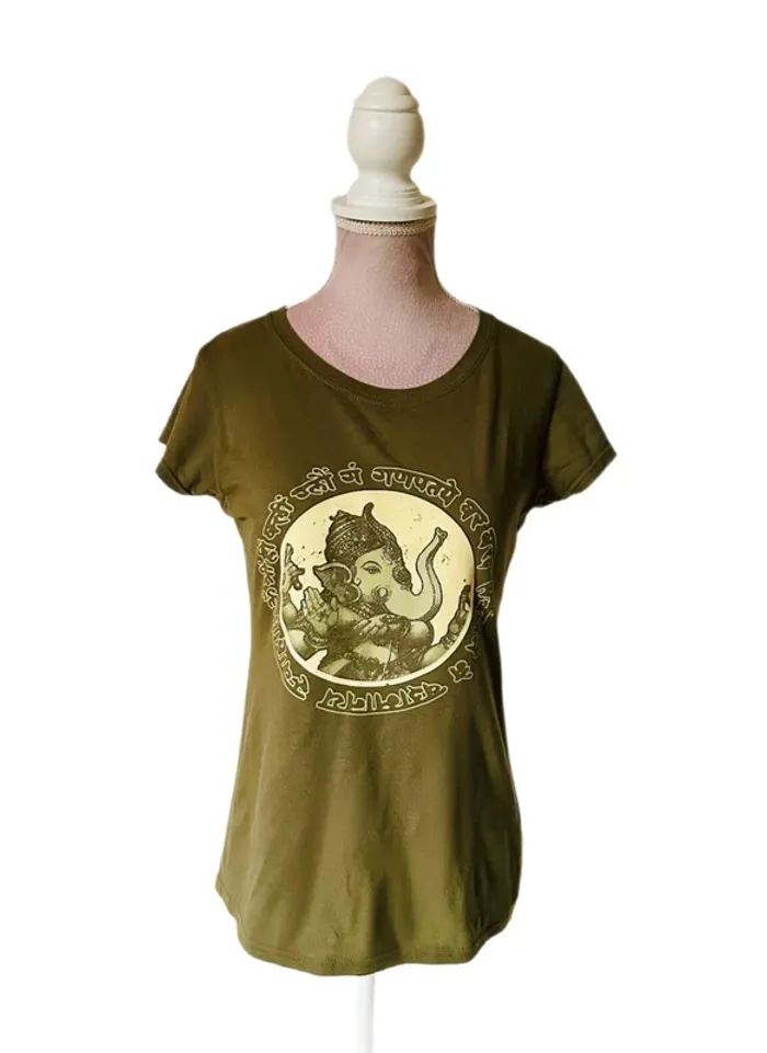 🇮🇳T-shirt S bohème spirituel mantra hindou Ganesh années 2000 festival hippie vibes🇮🇳 - photo numéro 2