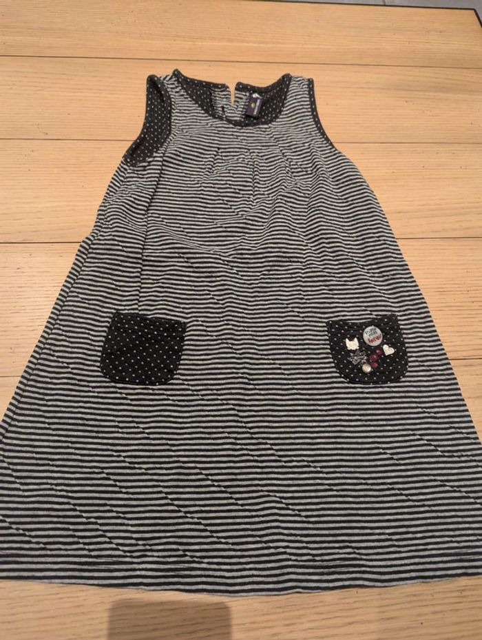 Robe hiver rayée sergent major 7 ans