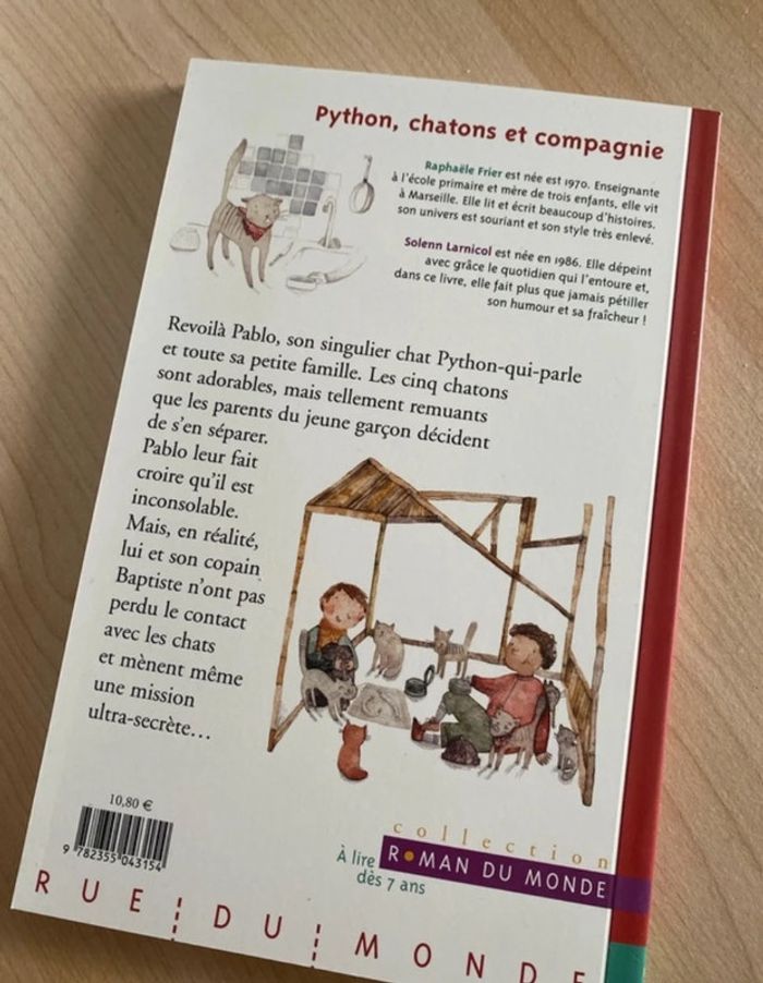 Livre neuf python, chaton et compagnie, roman du monde - photo numéro 3