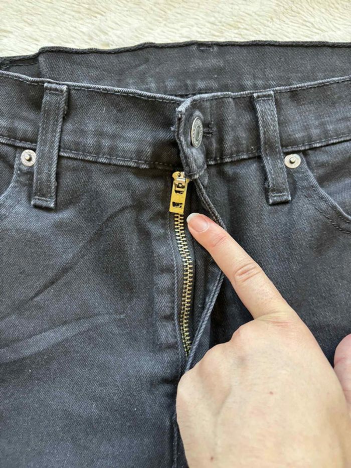 Jean Levi’s homme 512 Slim Taper Stretch W33 42/44 L L30– coupe slim moderne noir - photo numéro 7