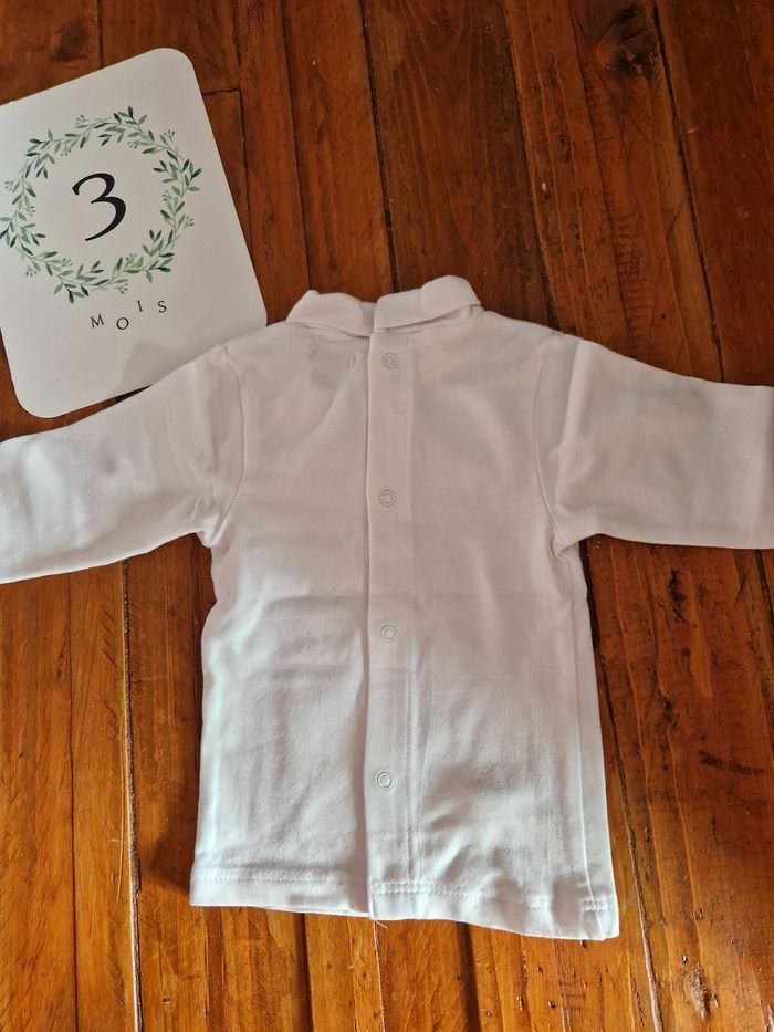 T-shirt manches longues col roulé - photo numéro 3