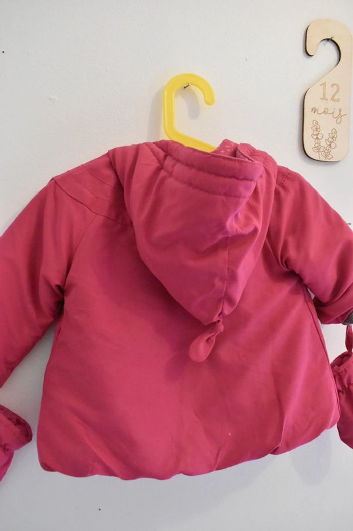 Doudoune rose avec moufles La compagnie des Petits - photo numéro 4