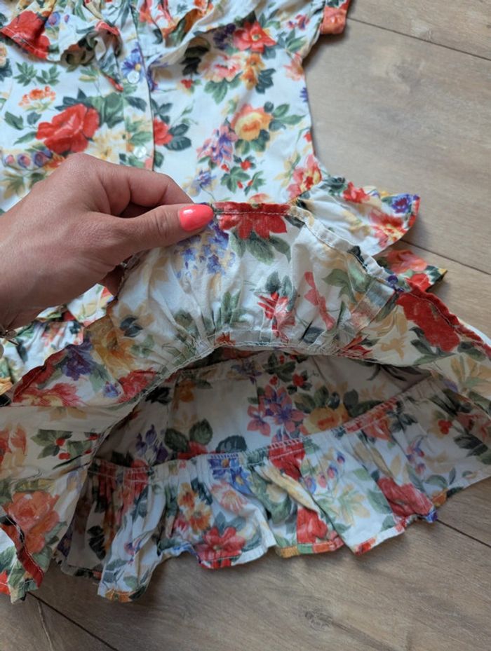 Magnifique robe vintage fleurie à volants 5 ans - photo numéro 7