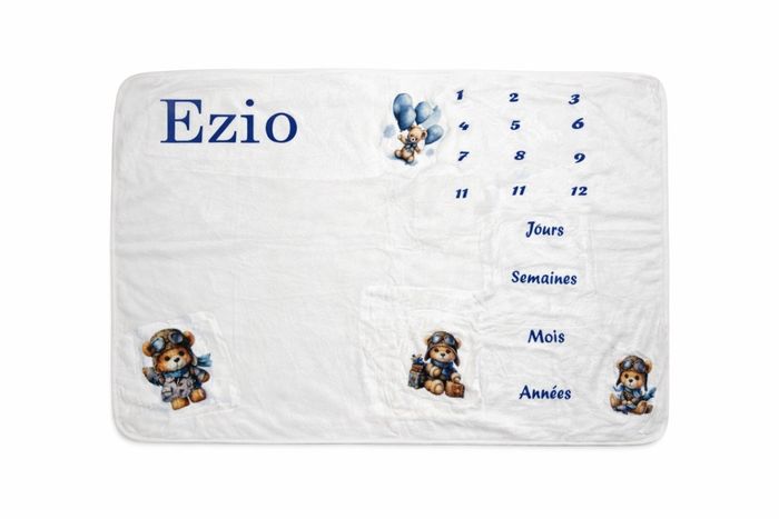 ✨ Couverture de naissance toute douce ✨