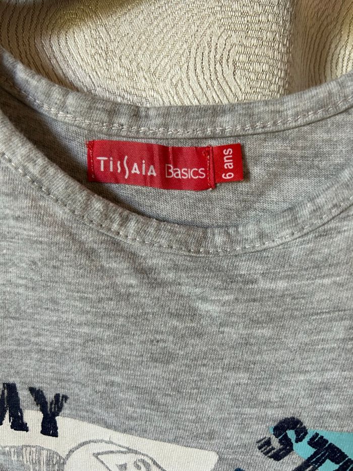 T-shirt gris sans manche 6 ans Tissaia - photo numéro 2