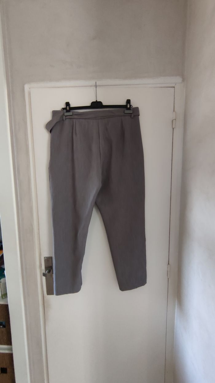 Pantalon femme Promod taille 42 couleur gris - photo numéro 4