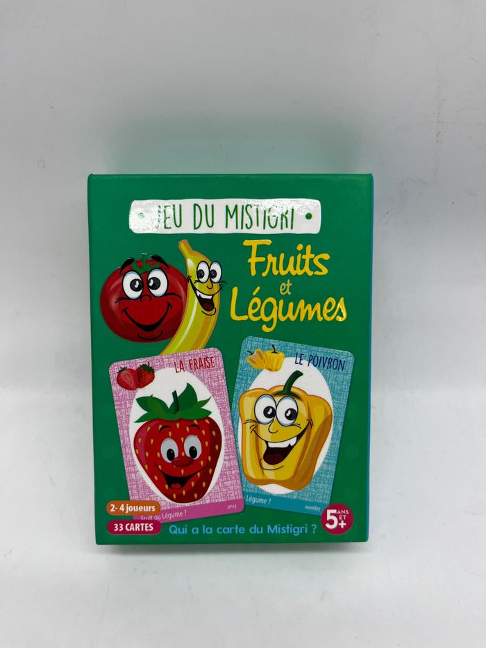 Jeu  de société Jeu Mistigri Fruits et Légumes  avec ses 33 cartes !  Jeu de stratégie malice et mémoire Neuf - photo numéro 3