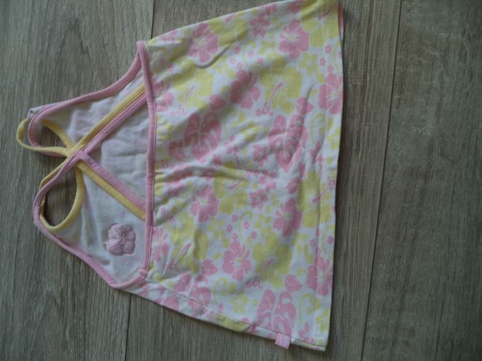 Débardeur rose et jaune 2 ans - photo numéro 2