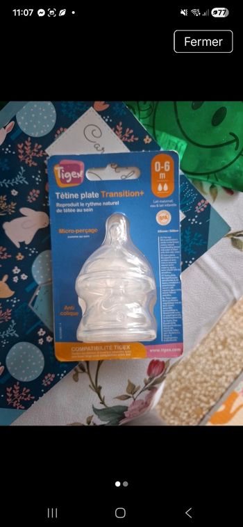 Tétine 0-6 mois