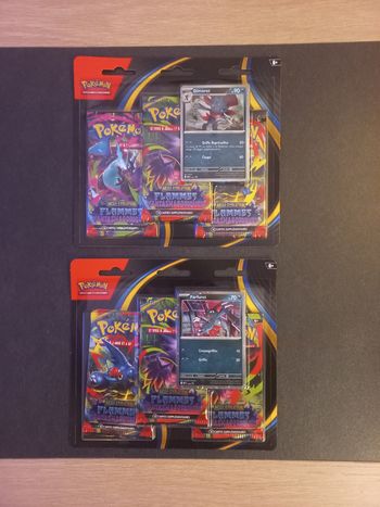 Pokemon Lot 2 Tripack Méga-Évolution Flammes Fantasmagoriques Neuf Français