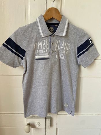 Polo Timberland neuf gris taille 14 ans