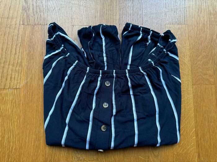 Blouse rayée bleue et blanche - H&M - photo numéro 2