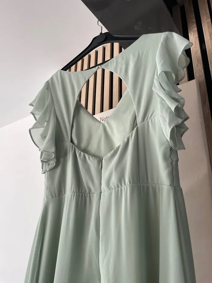 Robe longue vert sauge - photo numéro 4