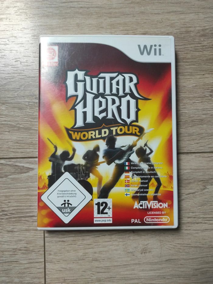Jeu guitar héro World tour wii