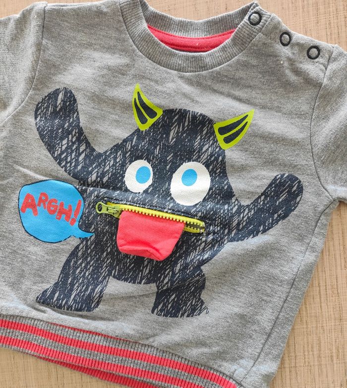 Pull motif monstre - photo numéro 3